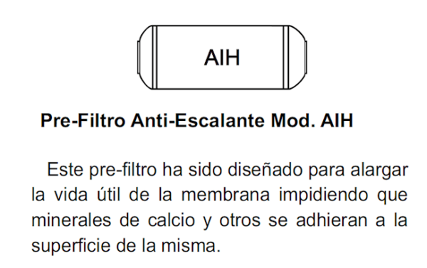 Filtro anti-escalante Modelo AIH - Imagen 2